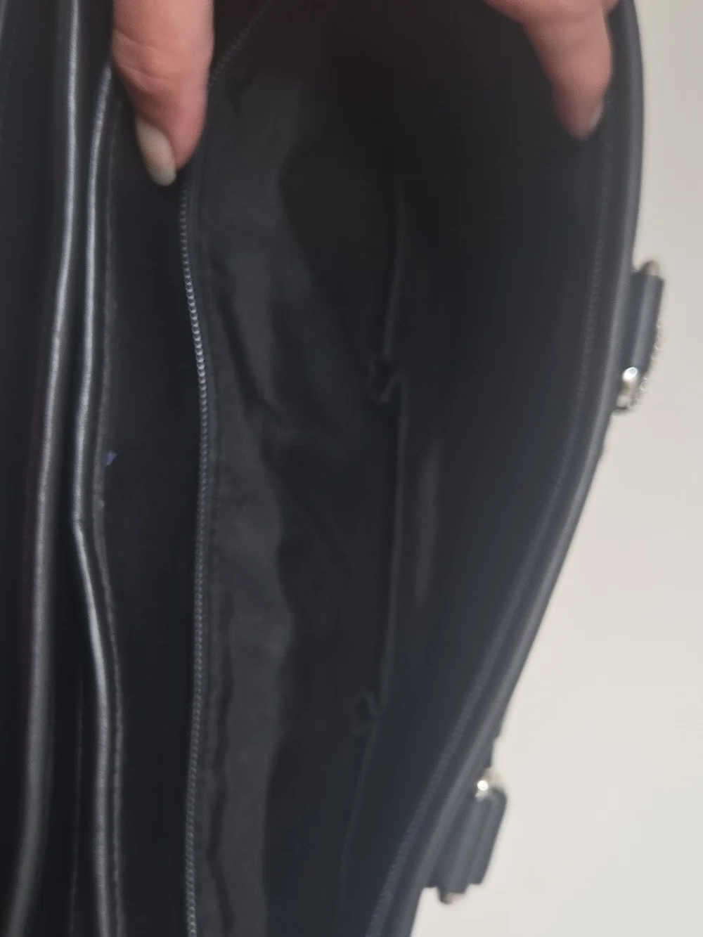 Coach Black Nylon & Leather Briefcase with Adjustable Strap